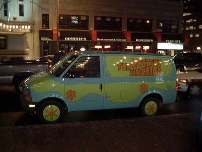 This is the Mystery Machine we rode in